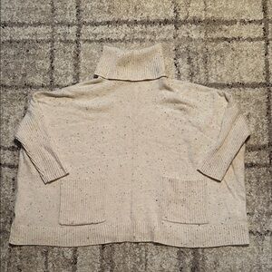 Loft Cream Turtleneck Sweater